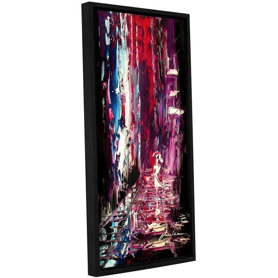 ArtWall Milen Tod "Lovely Lady" Gallery-wrapped Floater-framed Canvas
