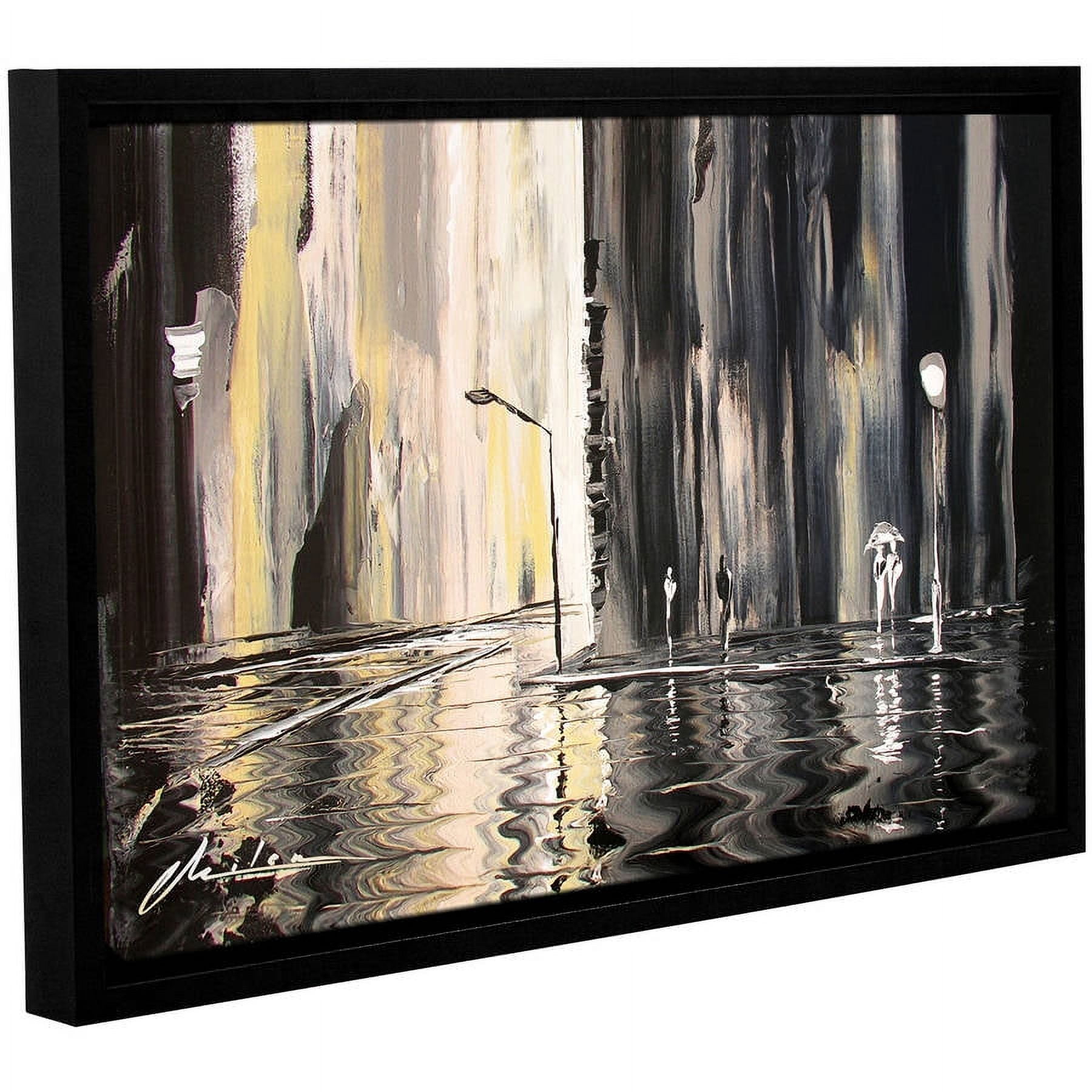 ArtWall Milen Tod "Mono" Gallery-wrapped Floater-framed Canvas