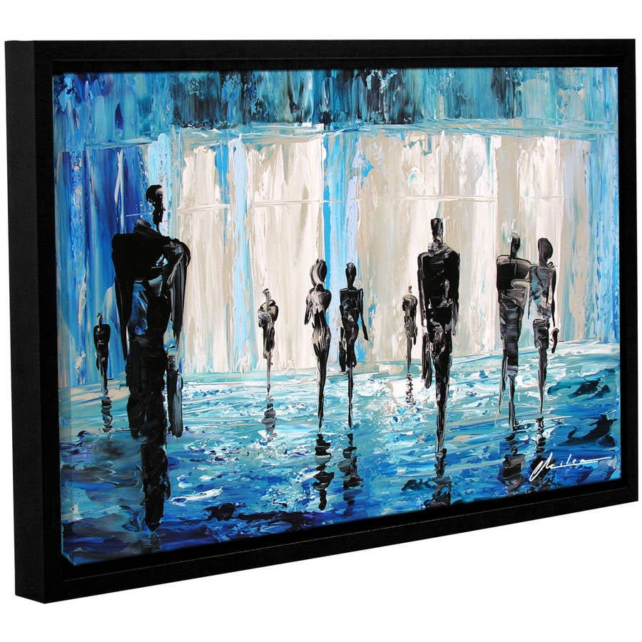 ArtWall Milen Tod "Perfect Strangers" Gallery-wrapped Floater-framed Canvas