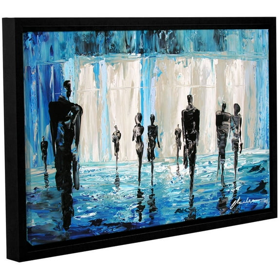 ArtWall Milen Tod "Perfect Strangers" Gallery-wrapped Floater-framed Canvas