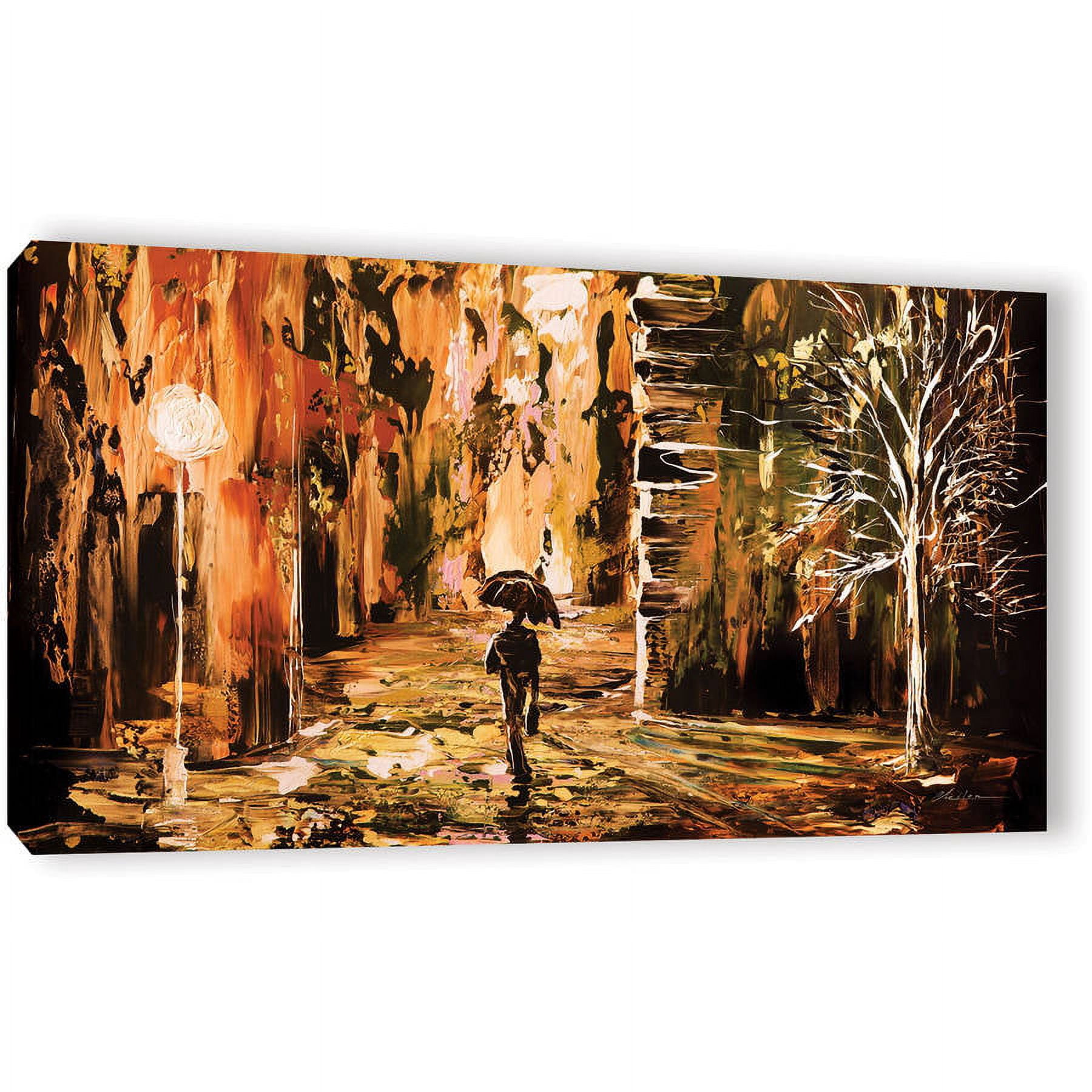 ArtWall Milen Tod "Rain 2" Gallery-wrapped Canvas