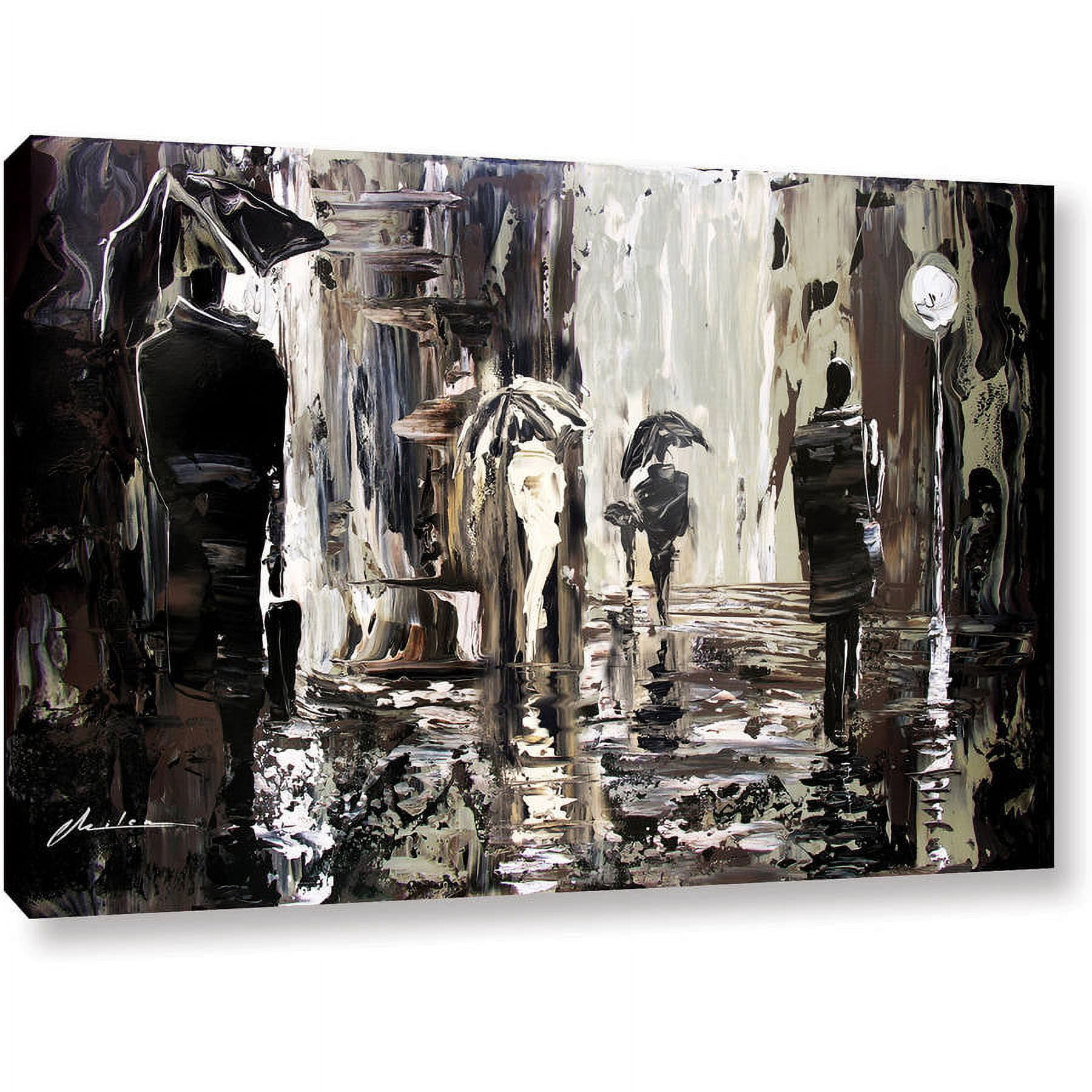 ArtWall Milen Tod "Rain" Gallery-wrapped Canvas