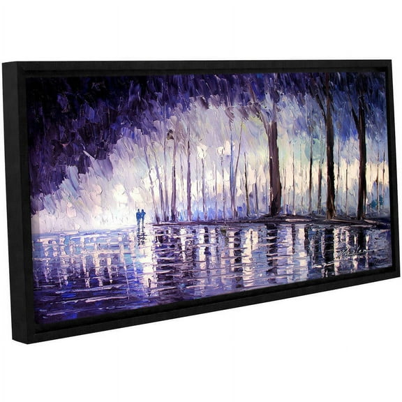 ArtWall Milen Tod "Ultra Violet" Gallery-wrapped Floater-framed Canvas