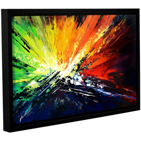 ArtWall Milen Tod "Vibrance 2" Gallery-wrapped Floater-framed Canvas