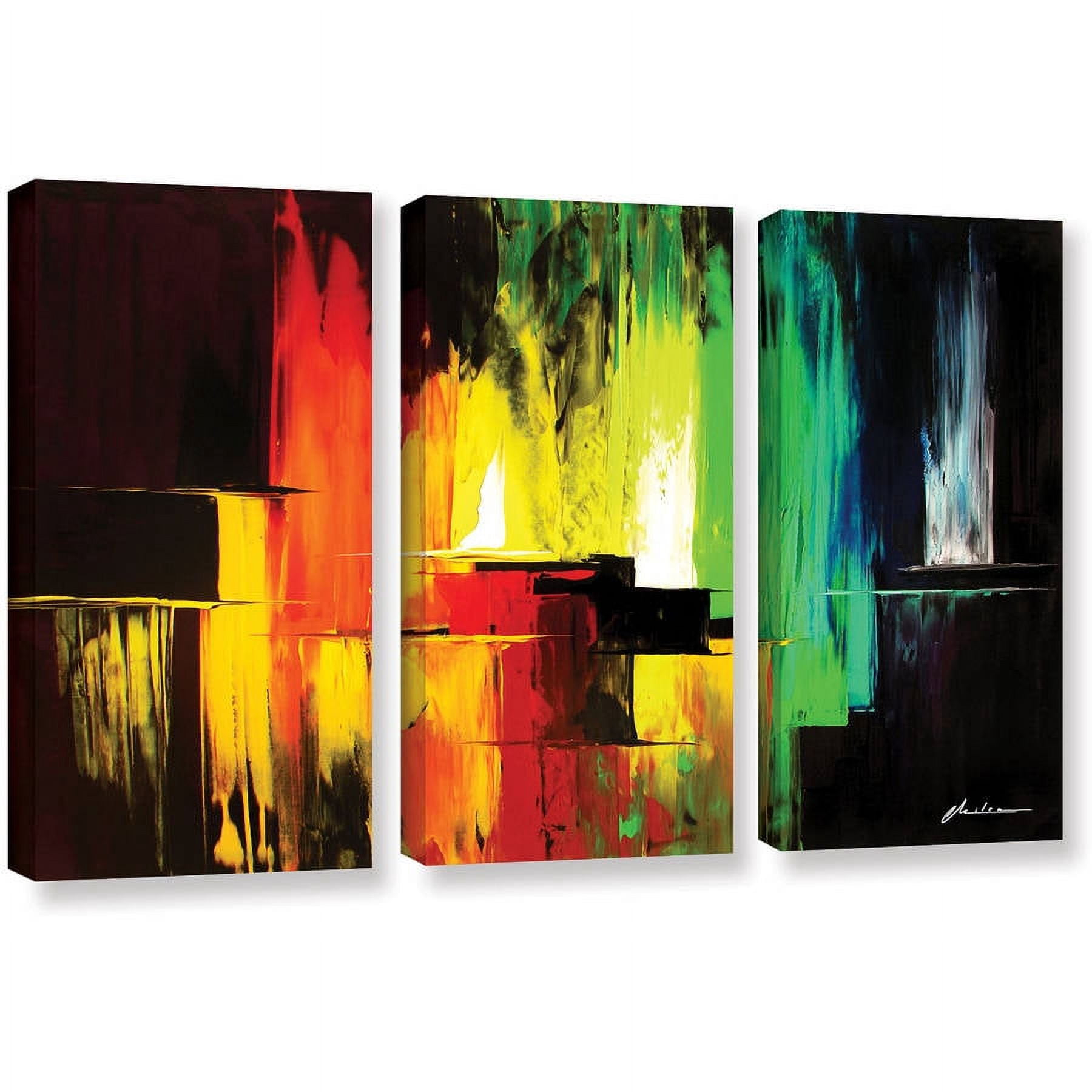ArtWall Milen Tod "Vibrance" 3-Piece Gallery-wrapped Canvas Set