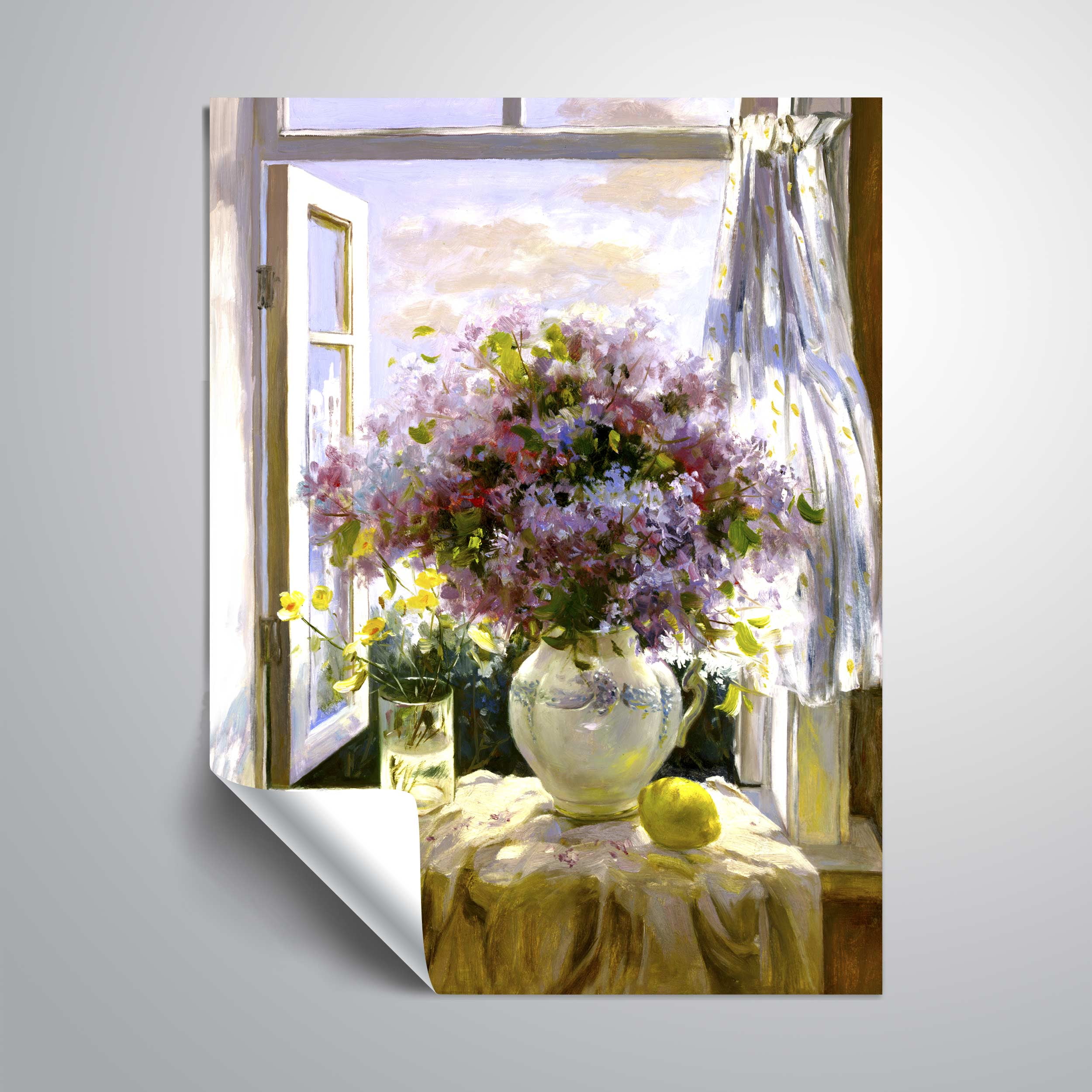 ArtWall Morning Bouquet, Removable Wall Art Mural by Tim Benjamin