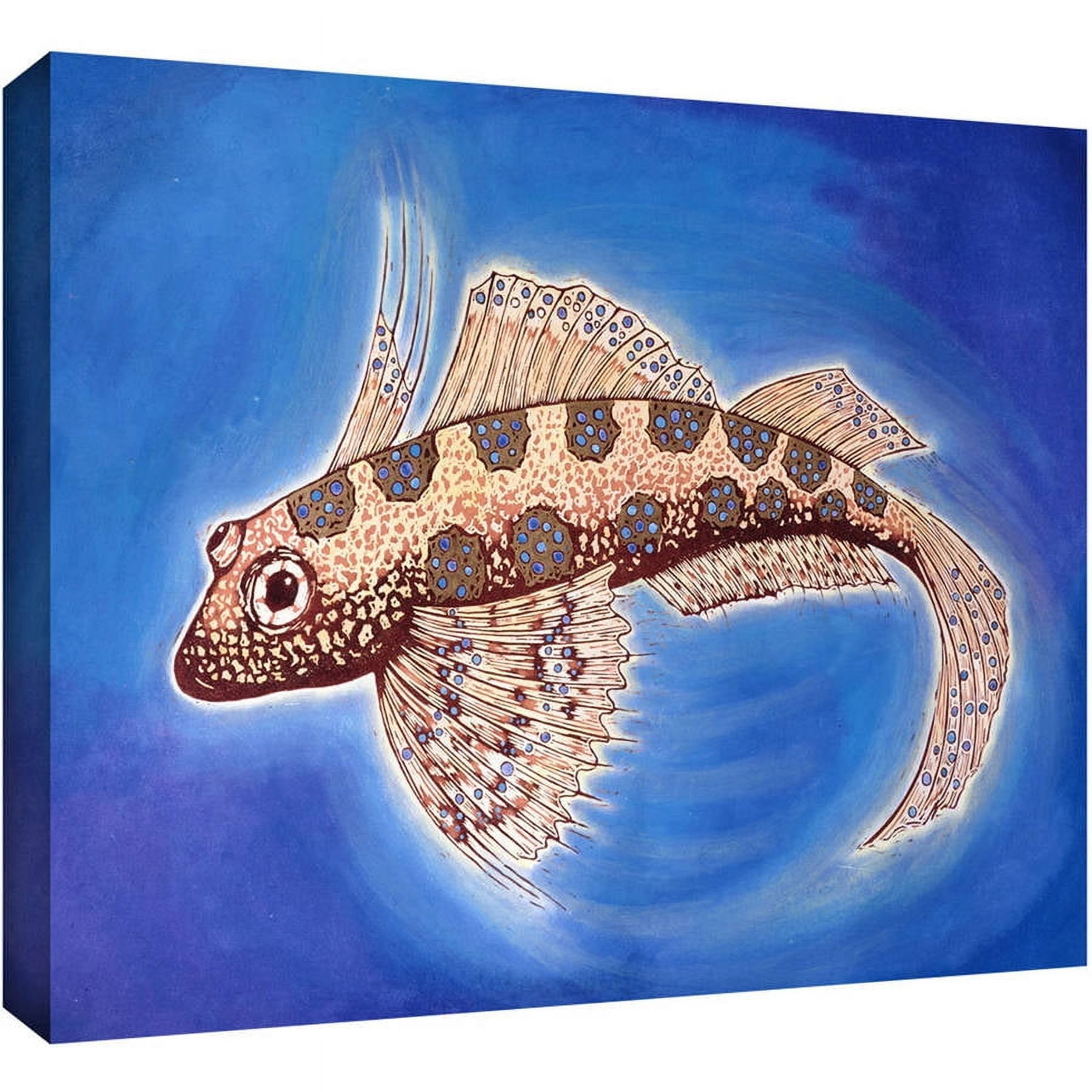 ArtWall Nat Morley "Dragonet Fish" Gallery-Wrapped Canvas
