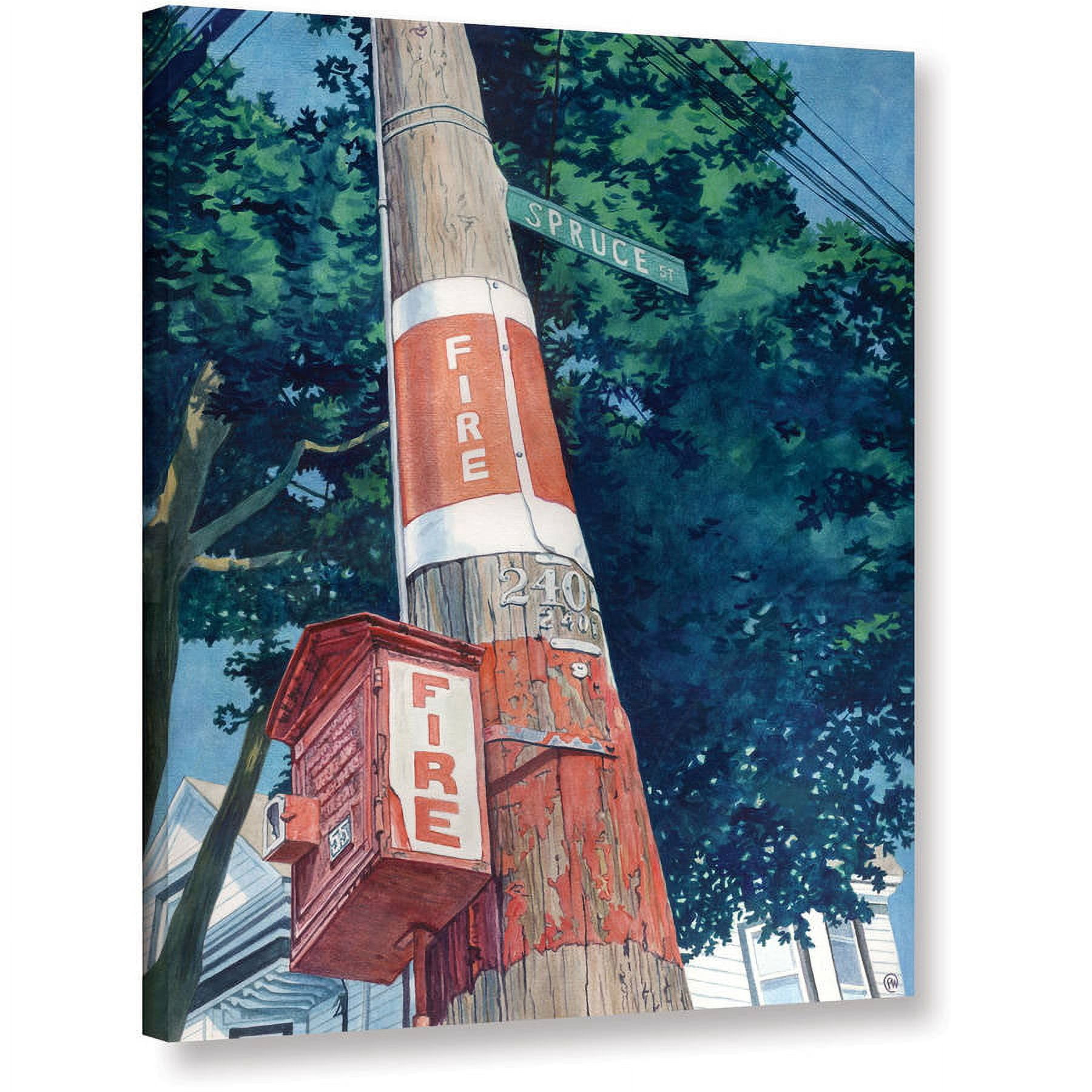 ArtWall Paige Wallis "Fire Fire" Gallery-wrapped Canvas
