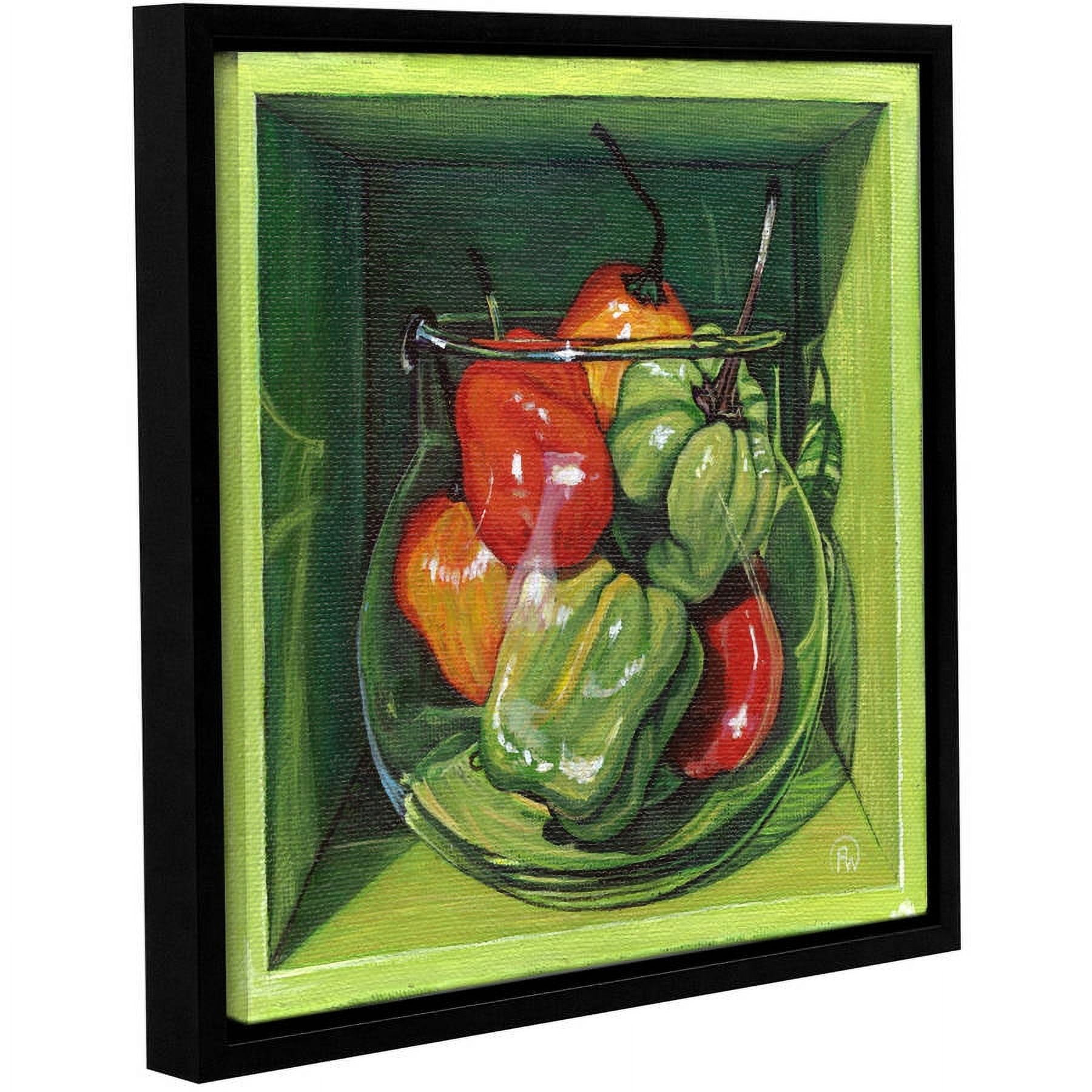 ArtWall Paige Wallis "Habanero" Gallery-wrapped Floater-framed Canvas