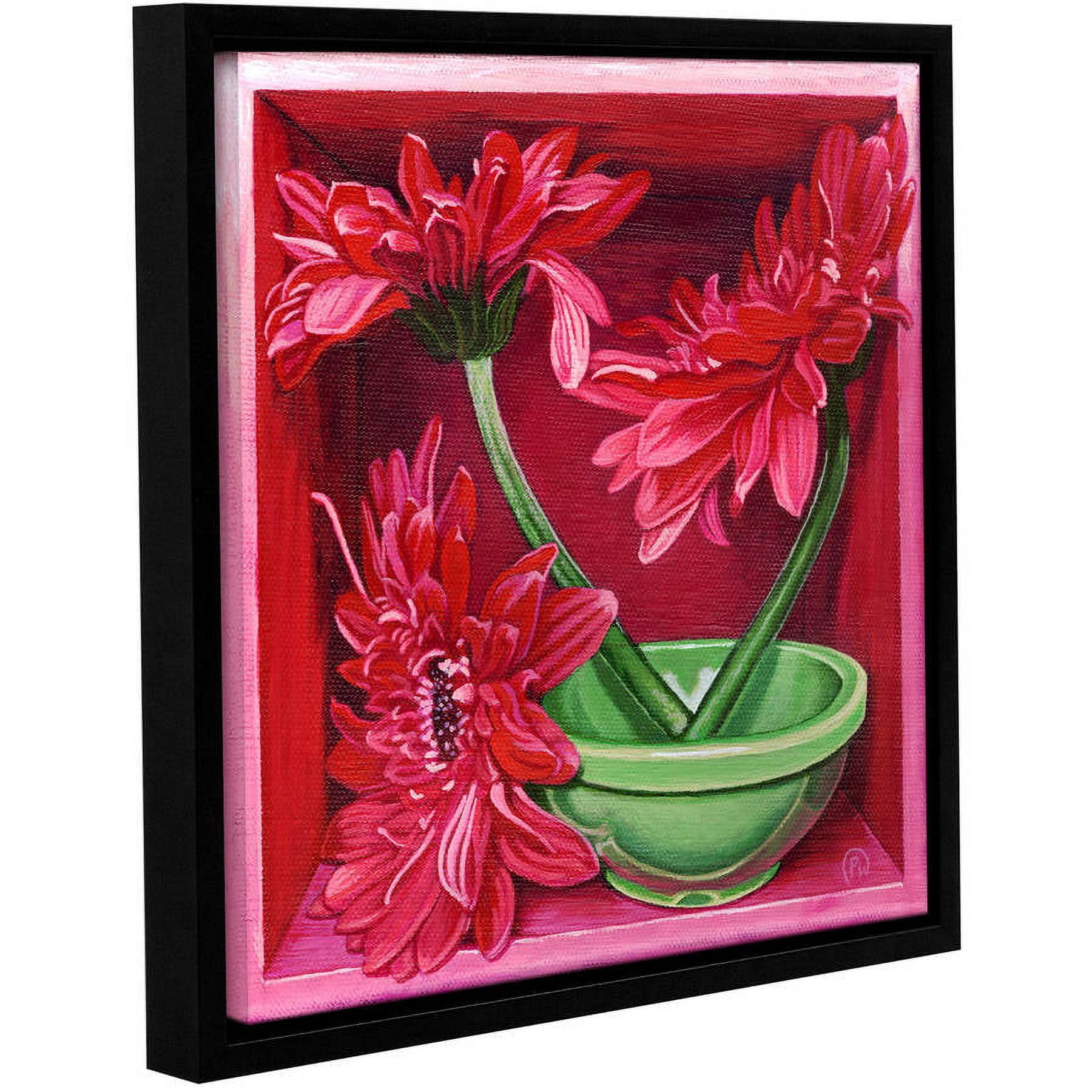 ArtWall Paige Wallis "In A Magenta Mood" Gallery-wrapped Floater-framed Canvas