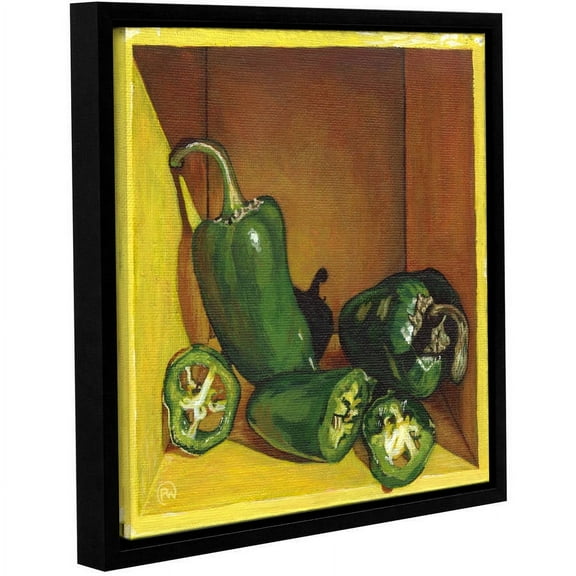 ArtWall Paige Wallis "Jalapeno" Gallery-wrapped Floater-framed Canvas