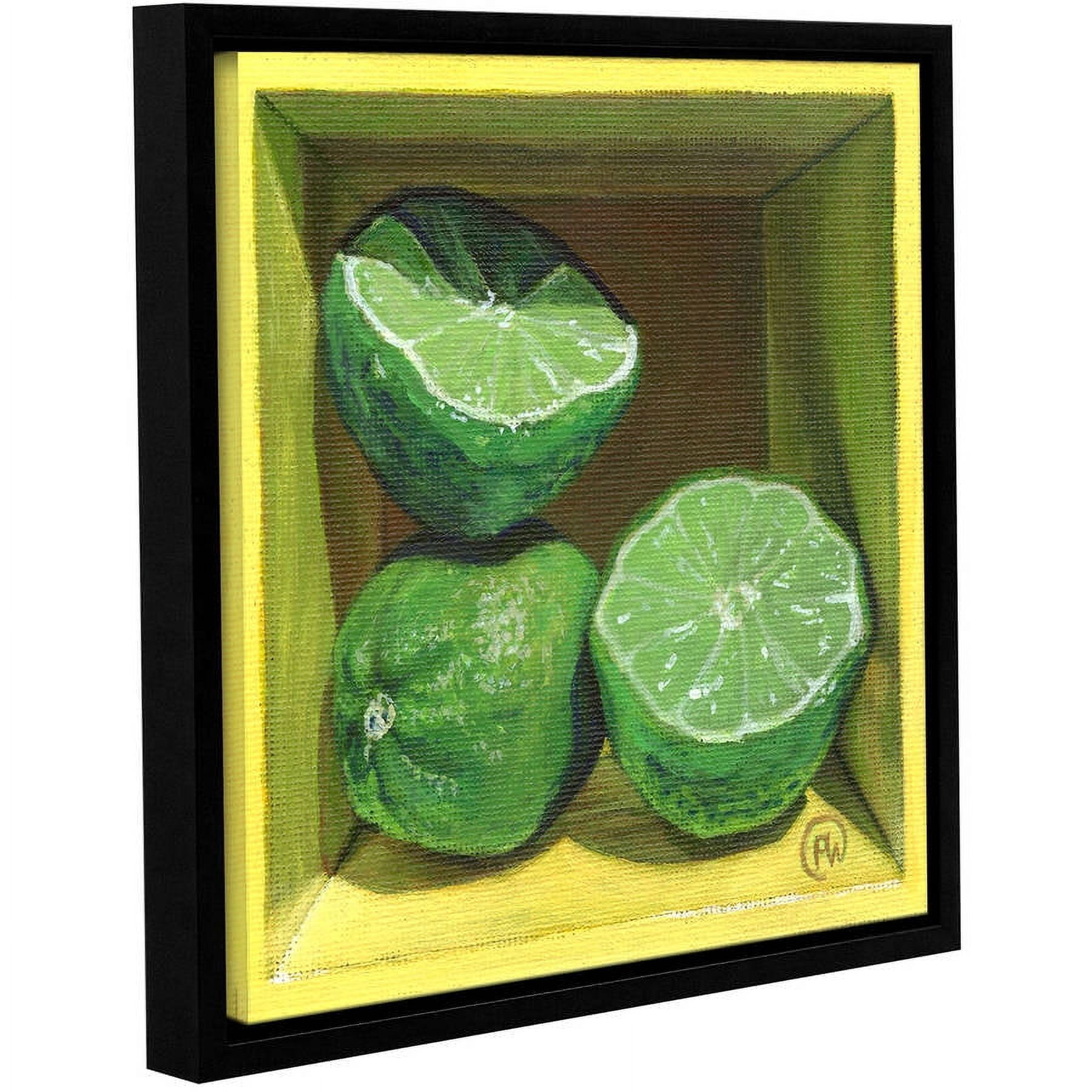 ArtWall Paige Wallis "Lime" Gallery-wrapped Floater-framed Canvas