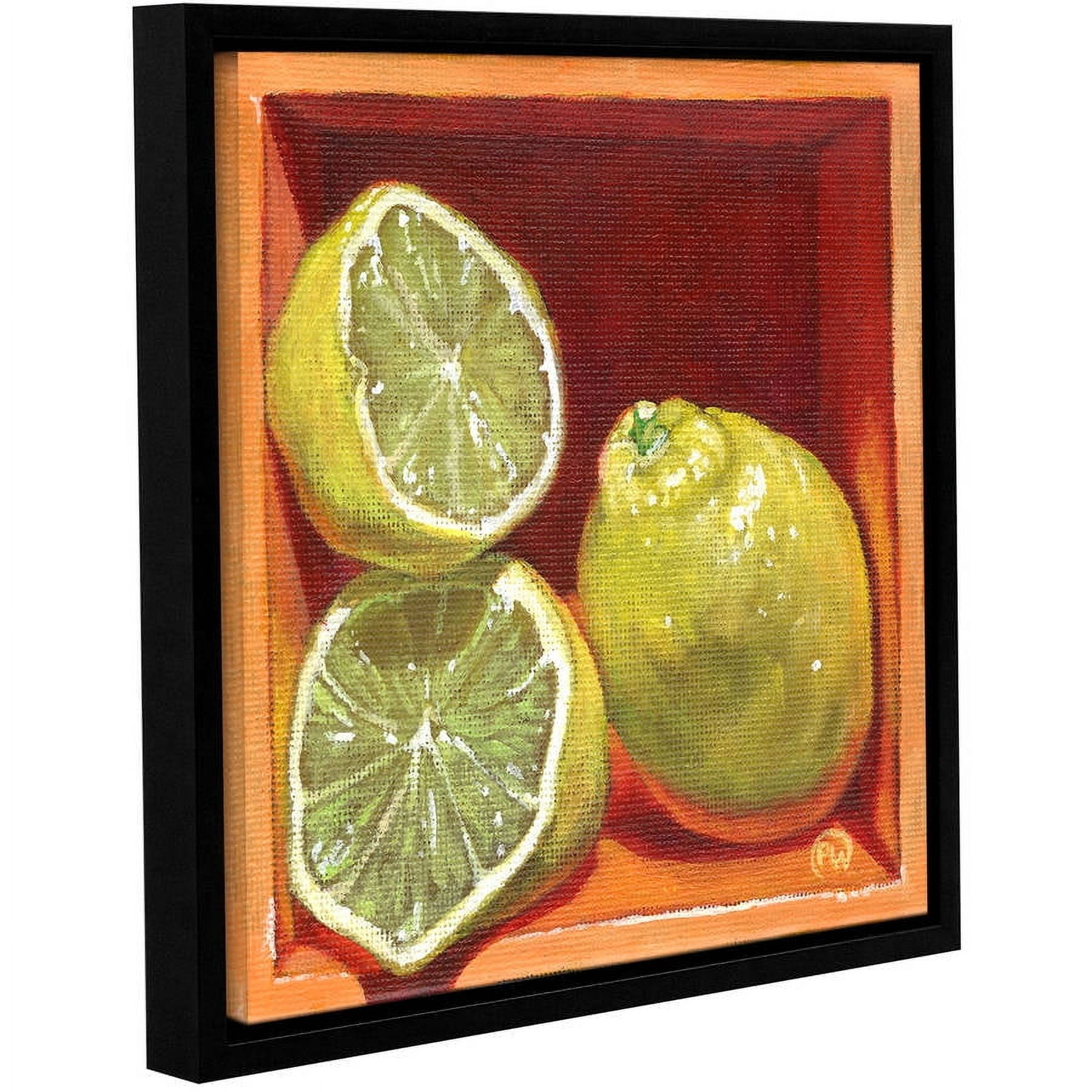ArtWall Paige Wallis "Luscious Lemon" Gallery-wrapped Floater-framed Canvas