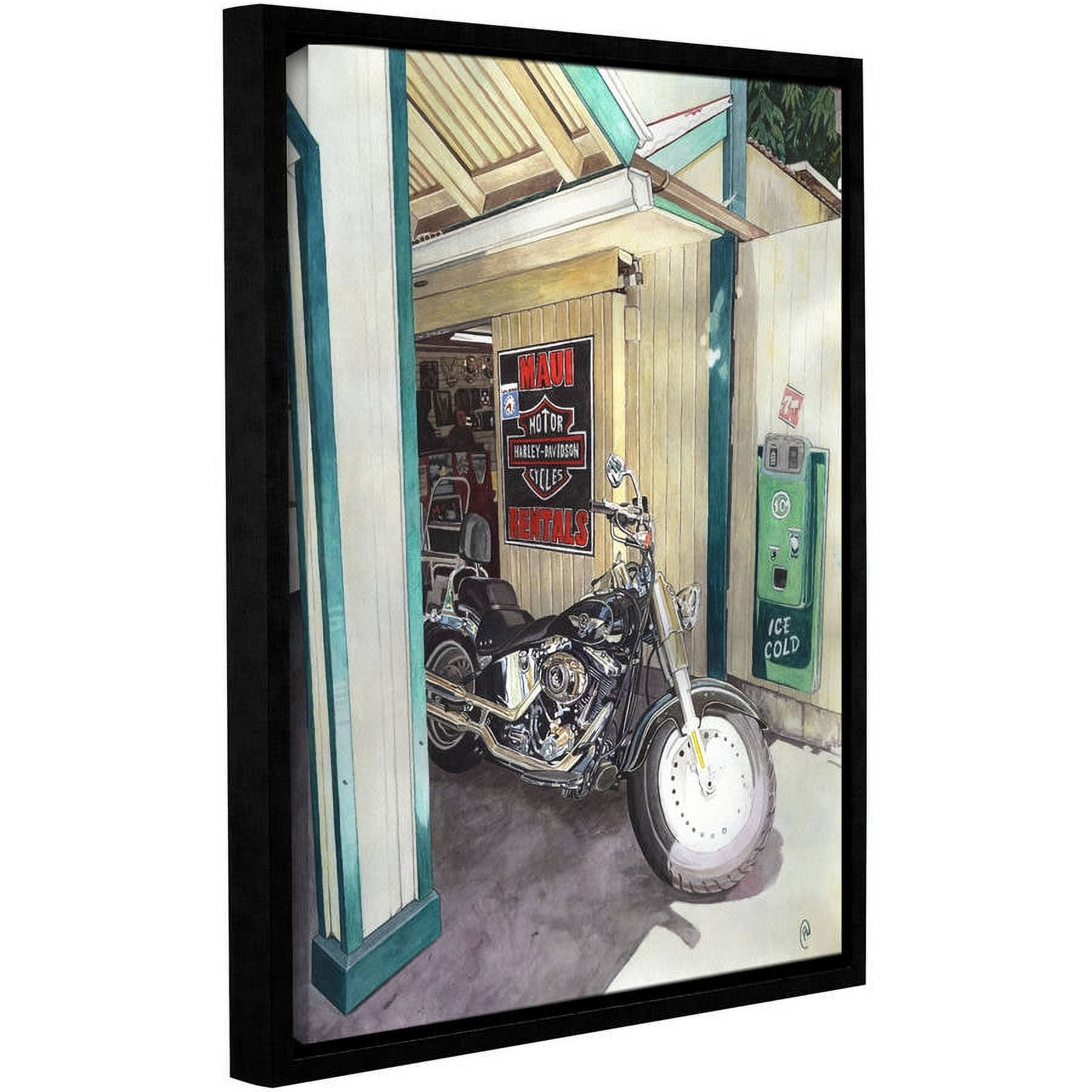 ArtWall Paige Wallis "Maui Wow Whee" Gallery-wrapped Floater-framed Canvas