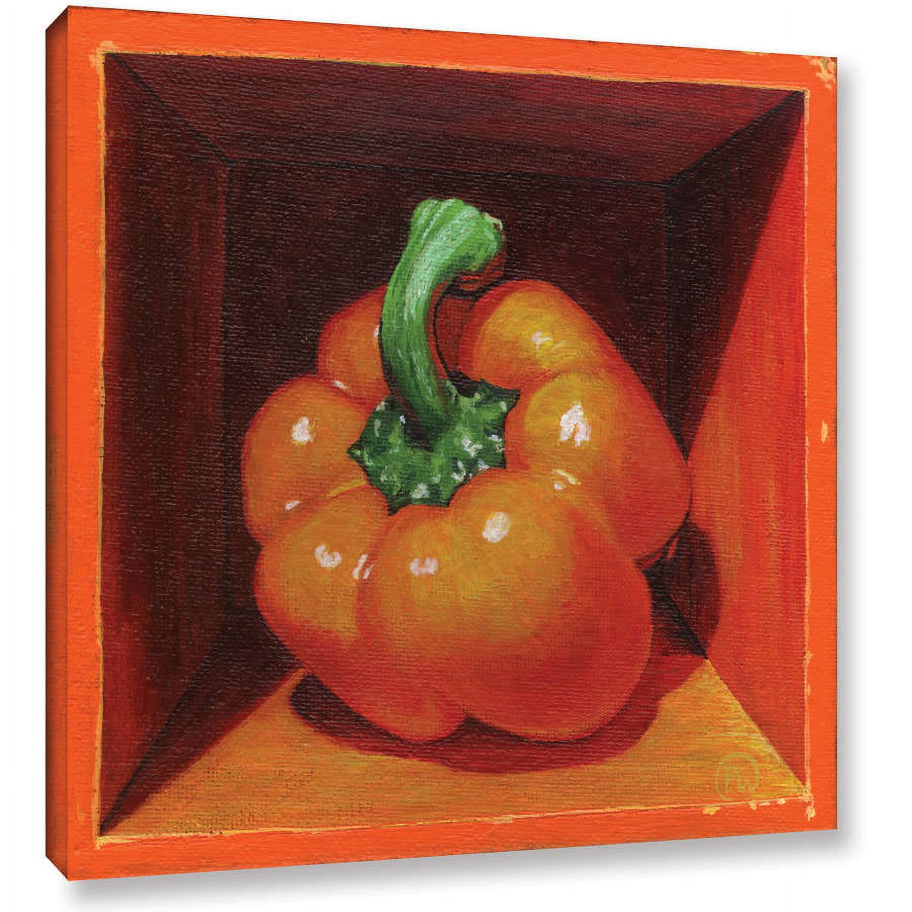 ArtWall Paige Wallis "Orange Bell" Gallery-wrapped Canvas