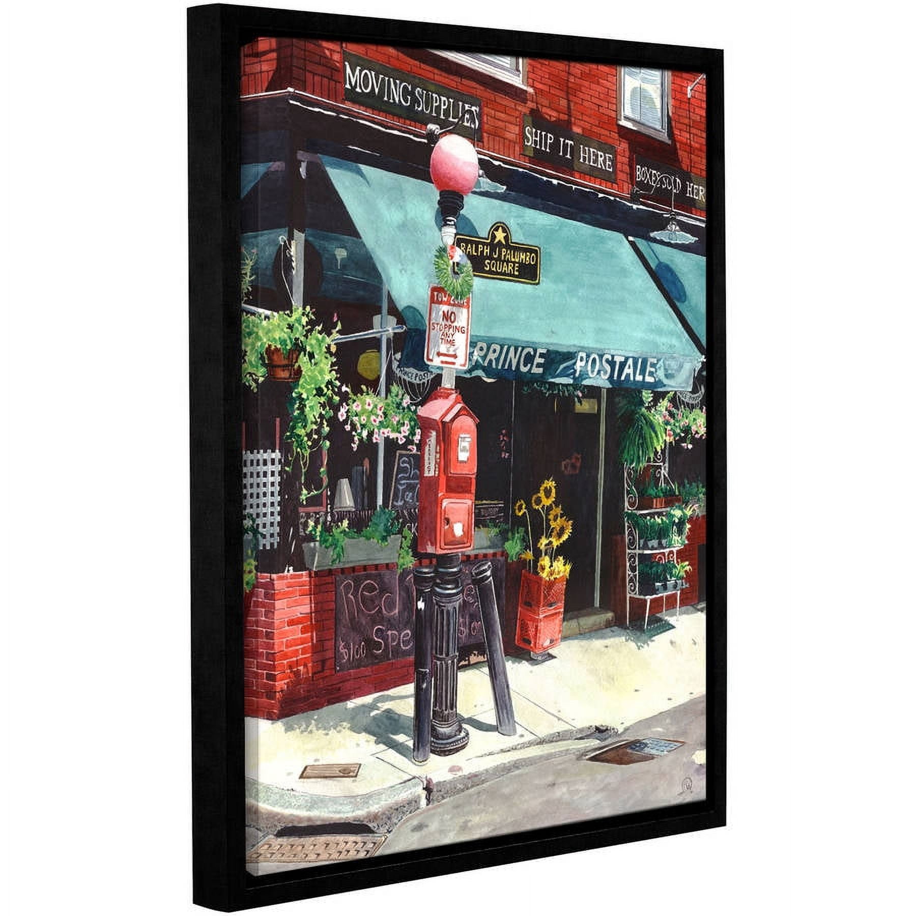 ArtWall Paige Wallis "Prince Postale" Gallery-wrapped Floater-framed Canvas
