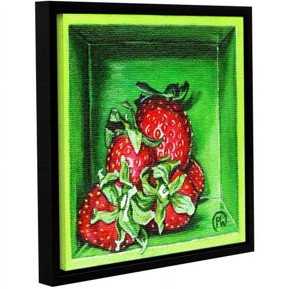 ArtWall Paige Wallis "Strawberries" Gallery-wrapped Floater-framed Canvas