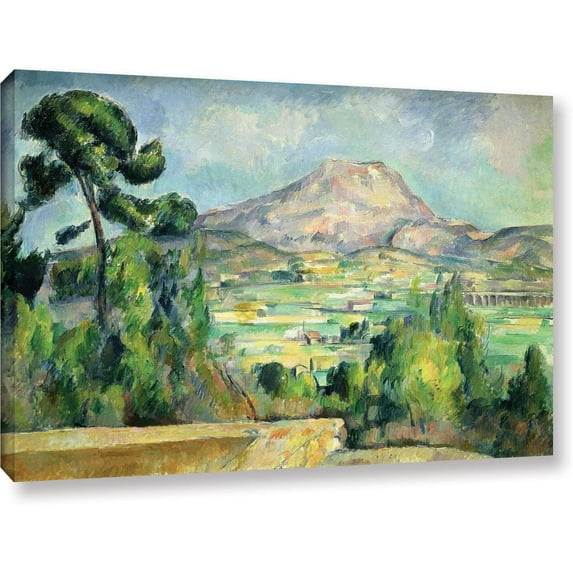 ArtWall Paul Cezanne "Montagne Sainte-Victoire II" Gallery-wrapped Canvas