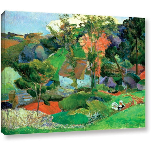 ArtWall Paul Gauguin "Landscape at Pont Aven" Gallery-wrapped Canvas
