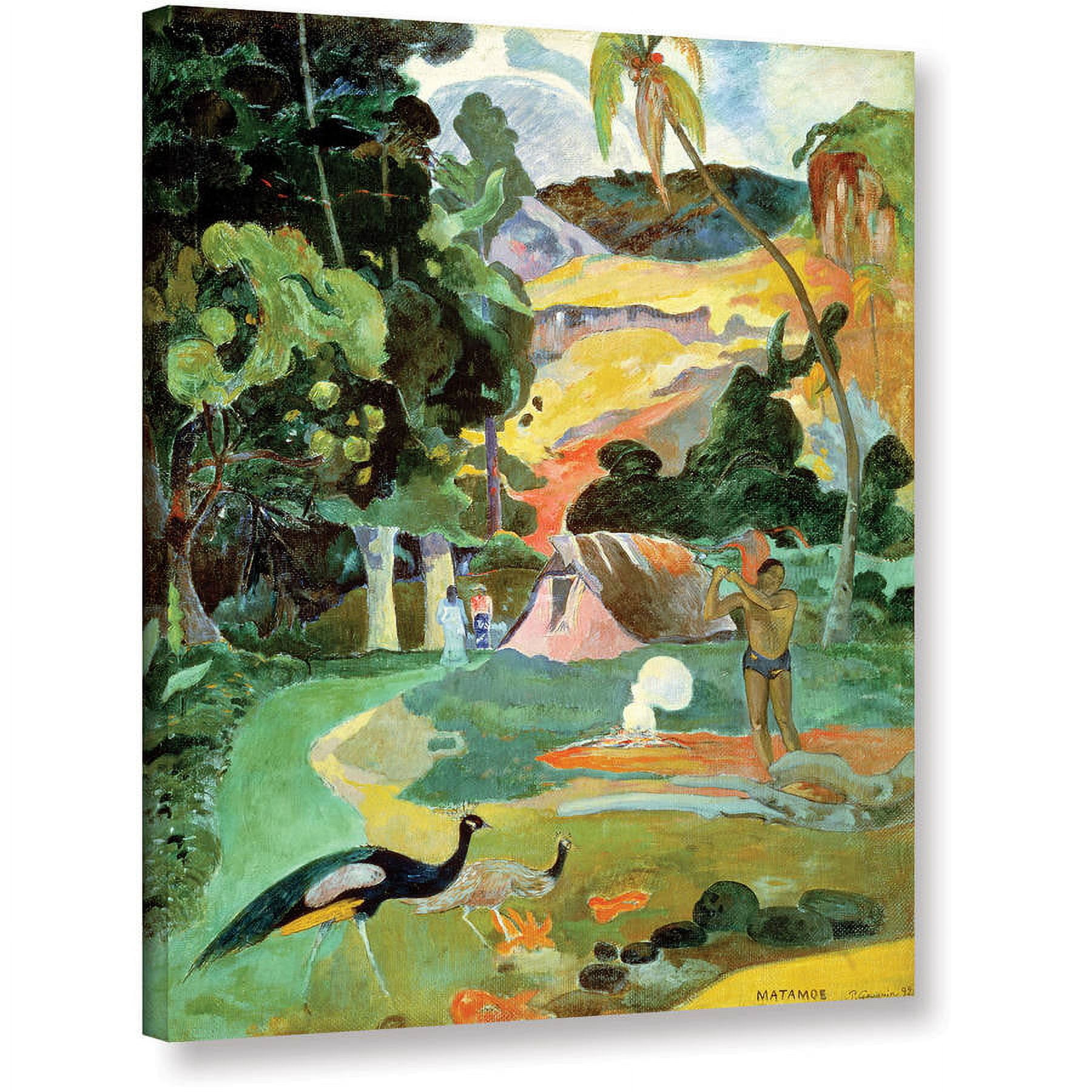 ArtWall Paul Gauguin "Matamoe (Landscape with Peacocks)" Gallery-wrapped Canvas