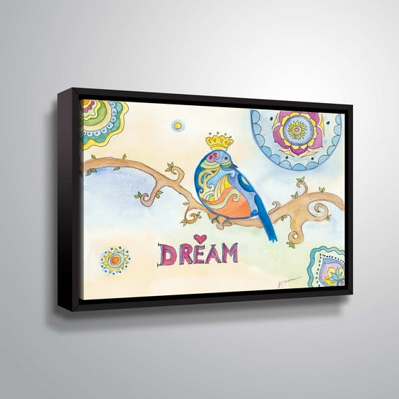ArtWall Perched-dream, Gallery Wrapped Floater-framed Canvas by Lorri Hanna