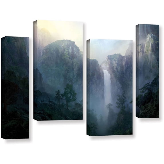 ArtWall Philip Straub "Afternoon Light" 4-Piece Gallery-wrapped Canvas Staggered Set