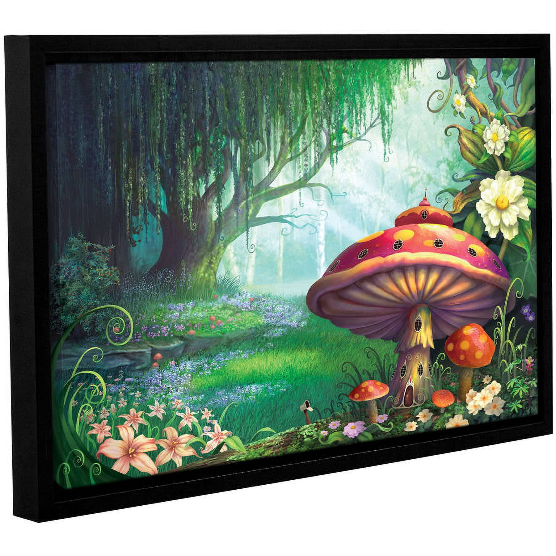 ArtWall Philip Straub "Enchanted Forest" Gallery-wrapped Floater-framed Canvas
