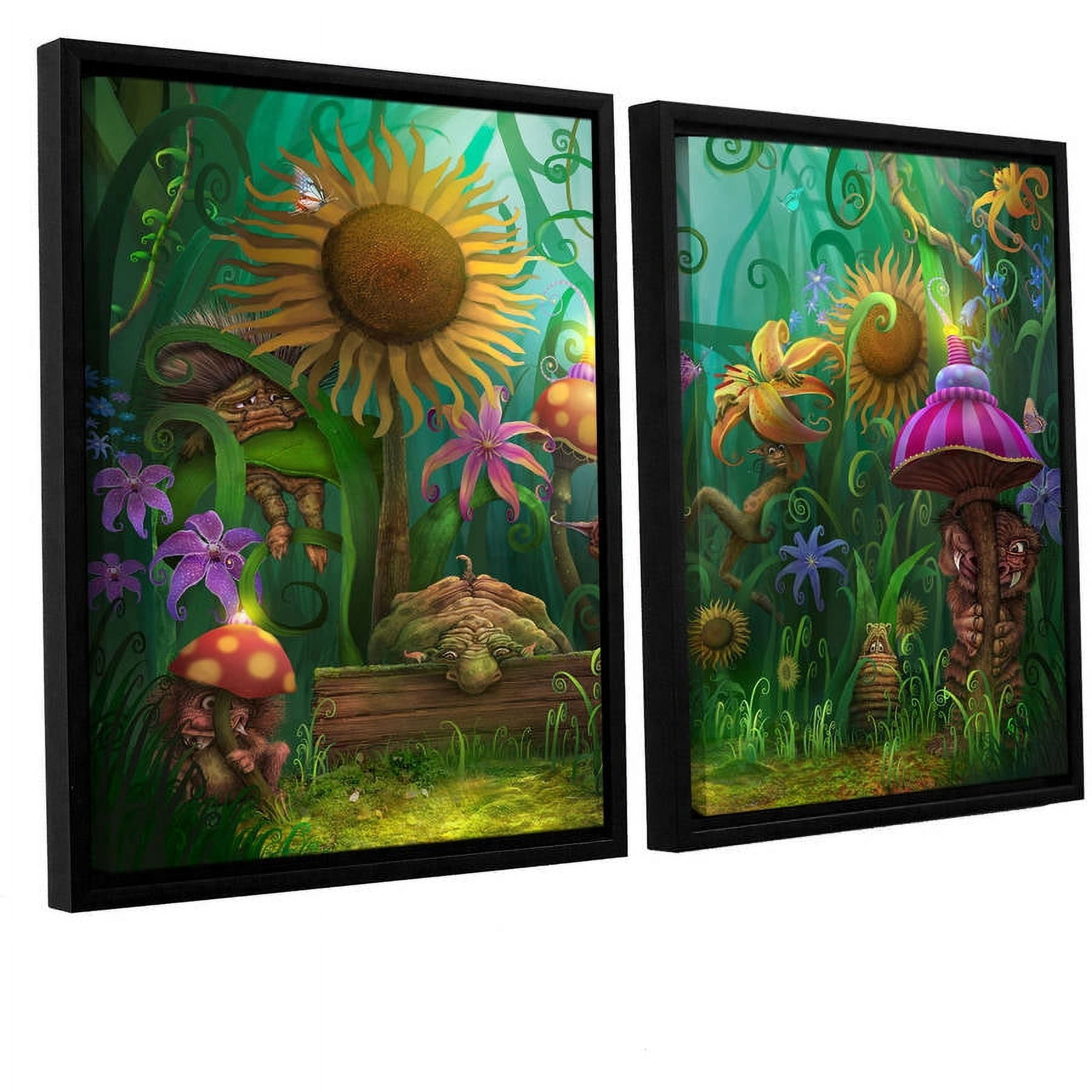ArtWall Philip Straub "Meet the Imaginaries" 2-Piece Floater Framed Canvas Set