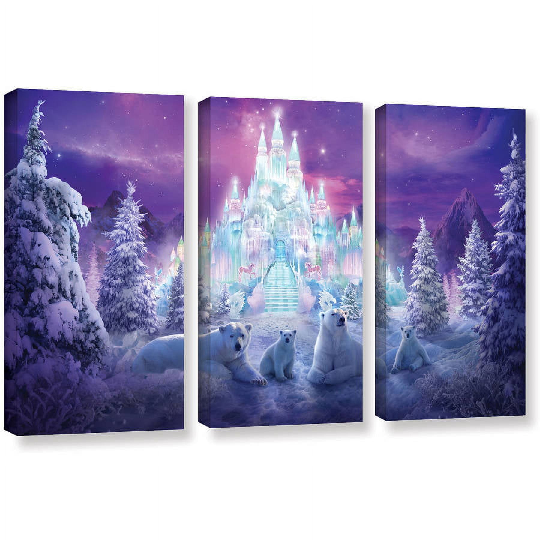 ArtWall Philip Straub "Winter Wonderland" 3-Piece Gallery-wrapped Canvas Set