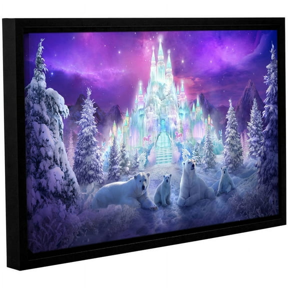 ArtWall Philip Straub "Winter Wonderland" Gallery-wrapped Floater-framed Canvas