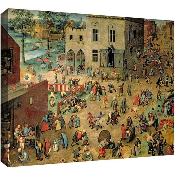 ArtWall Pieter Bruegel "Children's Games" Gallery-Wrapped Canvas