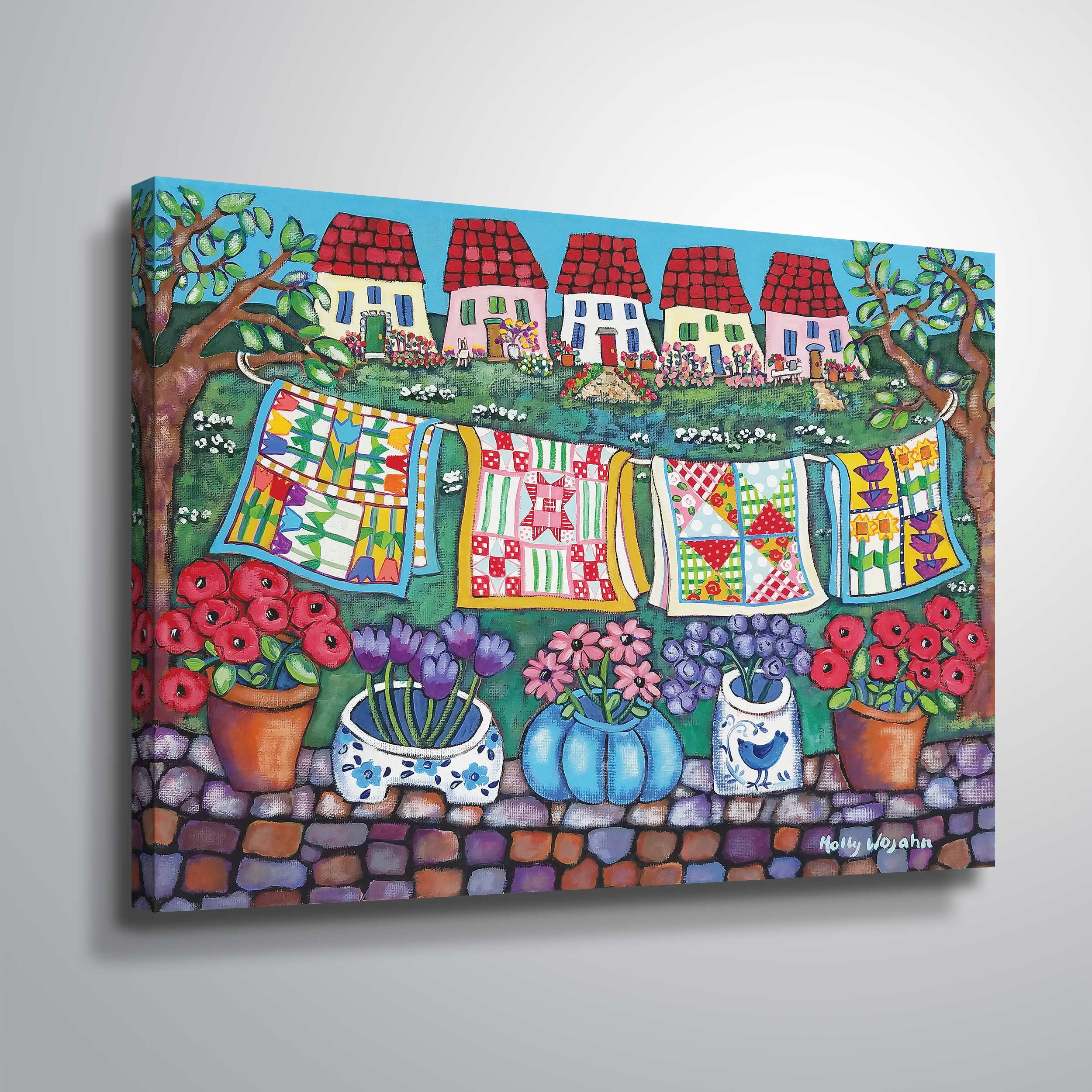 ArtWall Quilts, Gallery Wrapped Canvas by Holly Wojahn