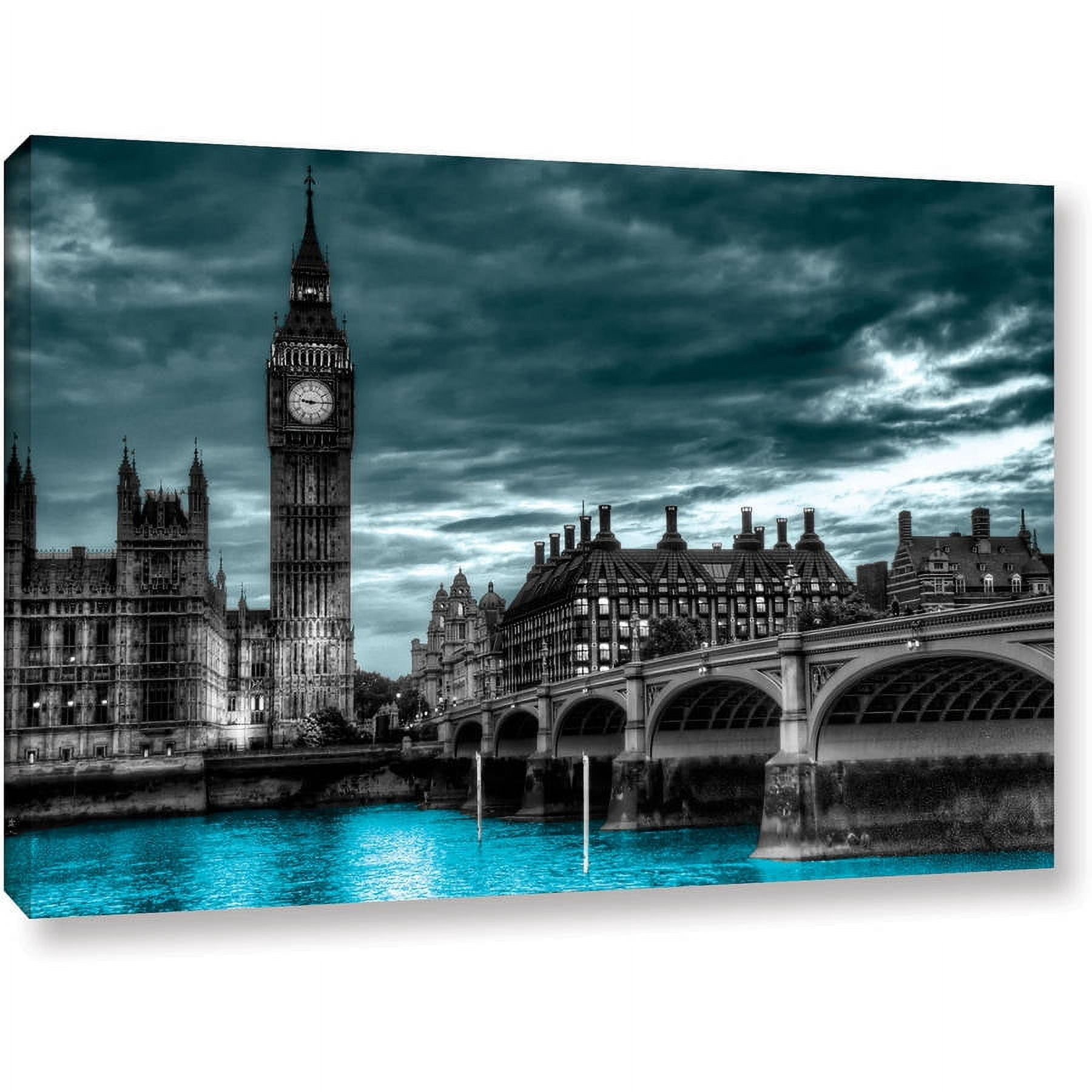 ArtWall Revolver Ocelot "London" Gallery-Wrapped Canvas