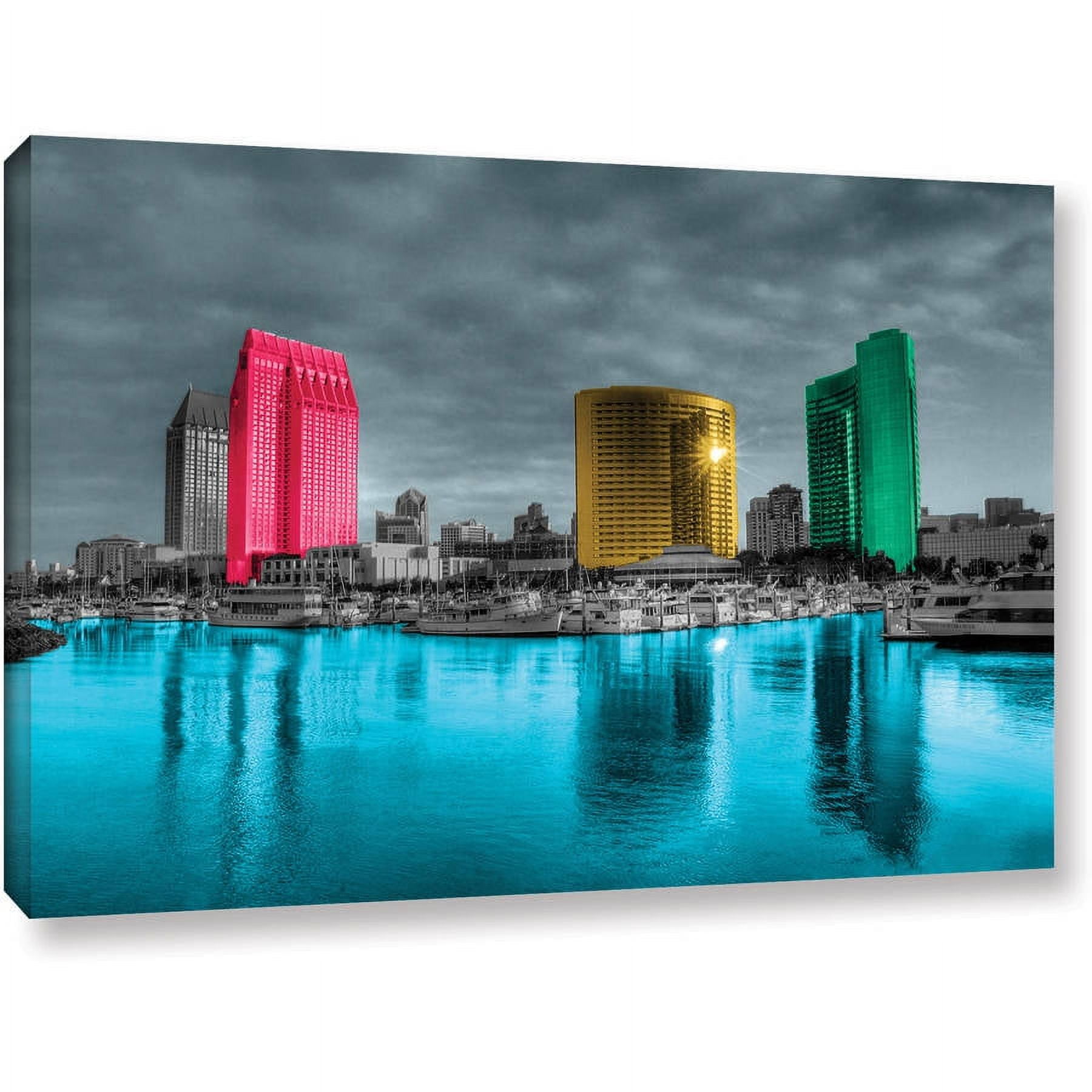 ArtWall Revolver Ocelot "San Diego" Gallery-Wrapped Canvas