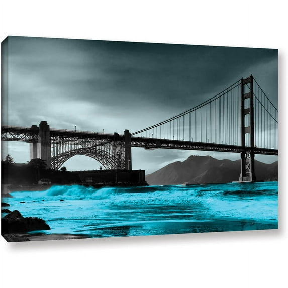 ArtWall Revolver Ocelot "San Fransico Bridge II" Gallery-Wrapped Canvas