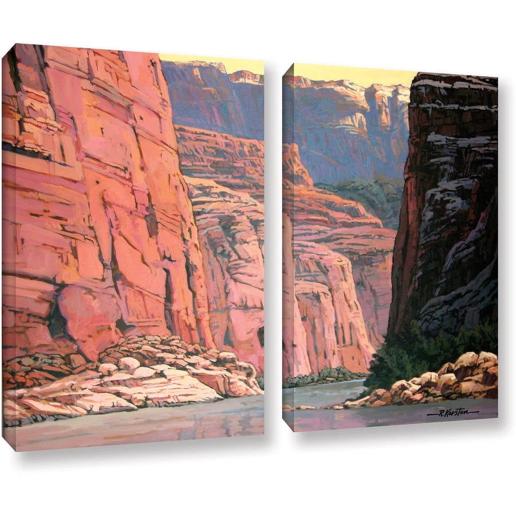 ArtWall Rick Kersten "Colorado River Walls" 2-Piece Gallery-wrapped Canvas Set