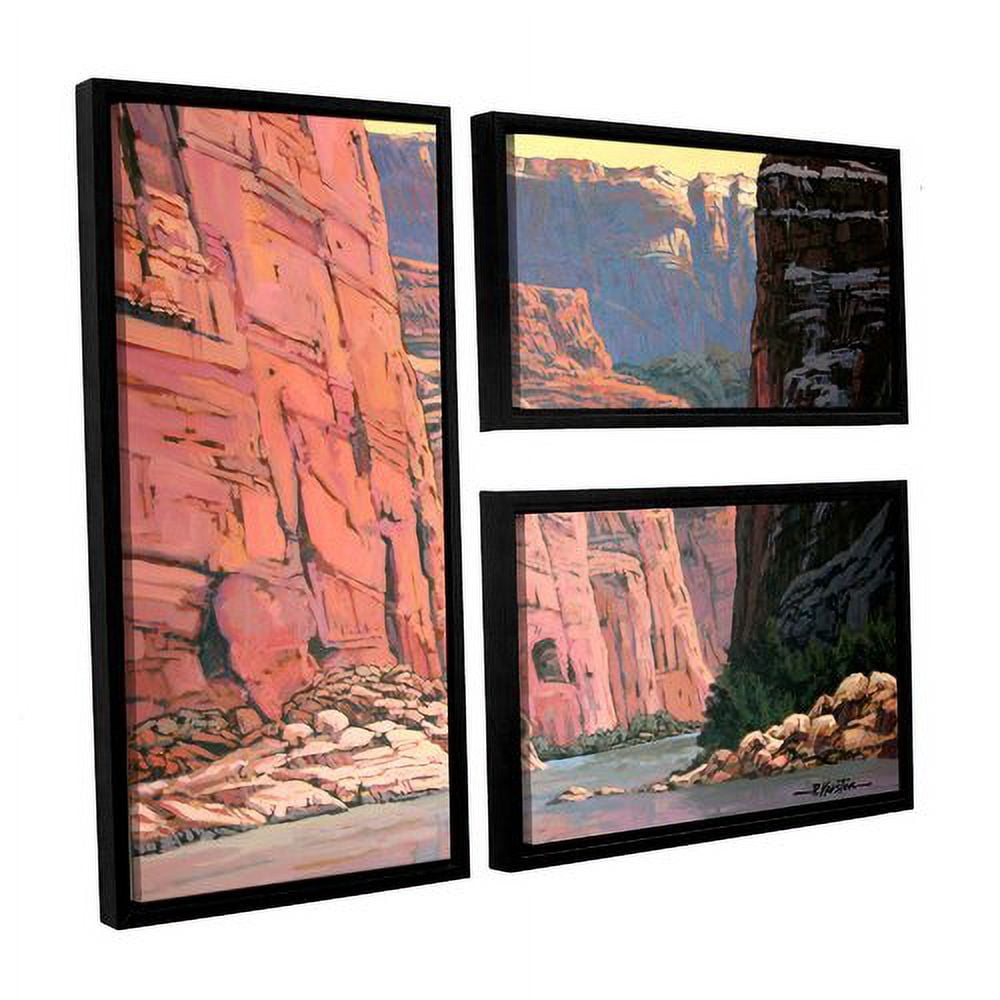 ArtWall Rick Kersten "Colorado River Walls" 3-Piece Floater-framed Canvas Flag Set