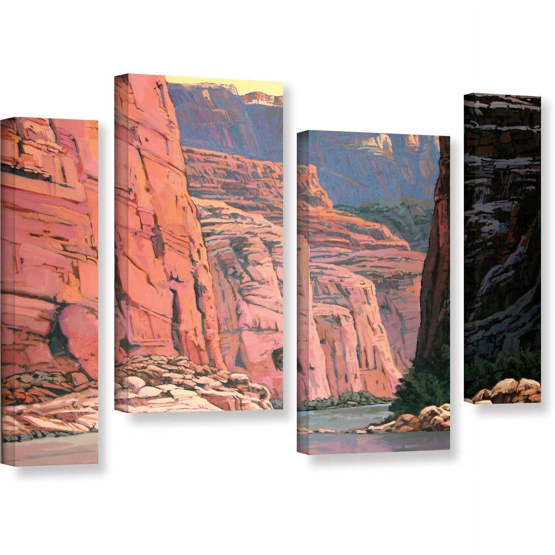 ArtWall Rick Kersten "Colorado River Walls" 4-Piece Gallery-wrapped Canvas Staggered Set