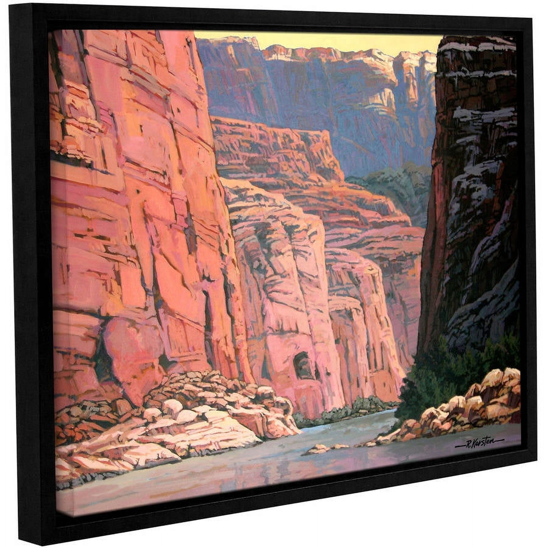ArtWall Rick Kersten "Colorado River Walls" Gallery-wrapped Floater-framed Canvas