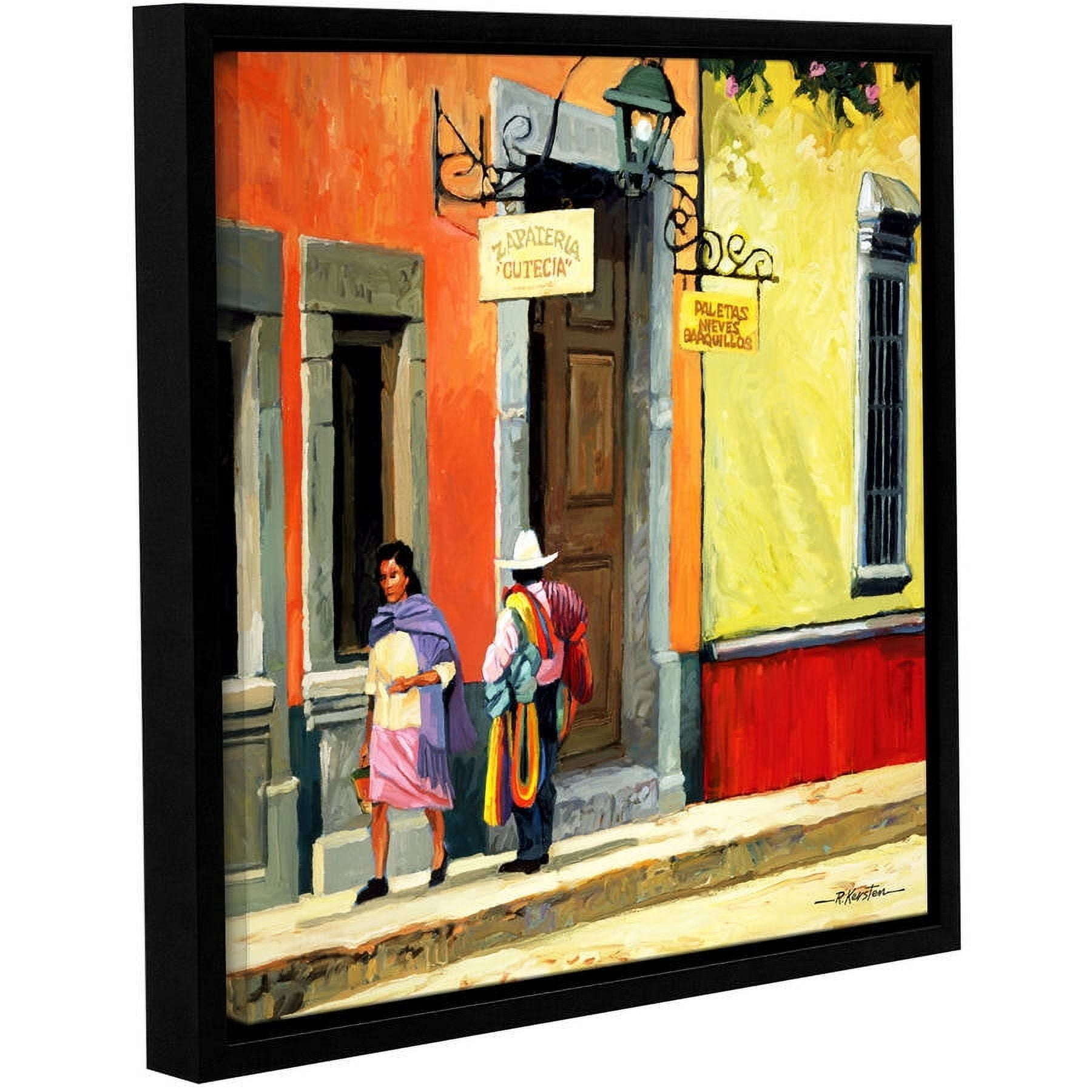 ArtWall Rick Kersten "Streets Of Mexico" Gallery-wrapped Floater-framed Canvas