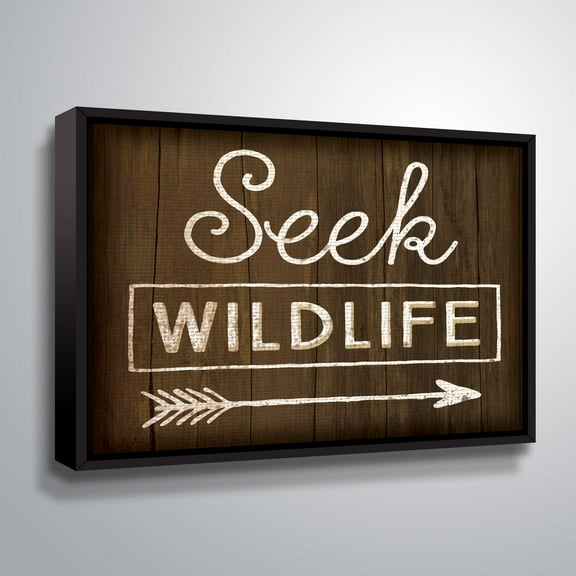 ArtWall Seek Wildlife, Gallery Wrapped Floater-framed Canvas by Jennifer Pugh