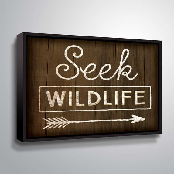 ArtWall Seek Wildlife, Gallery Wrapped Floater-framed Canvas by Jennifer Pugh