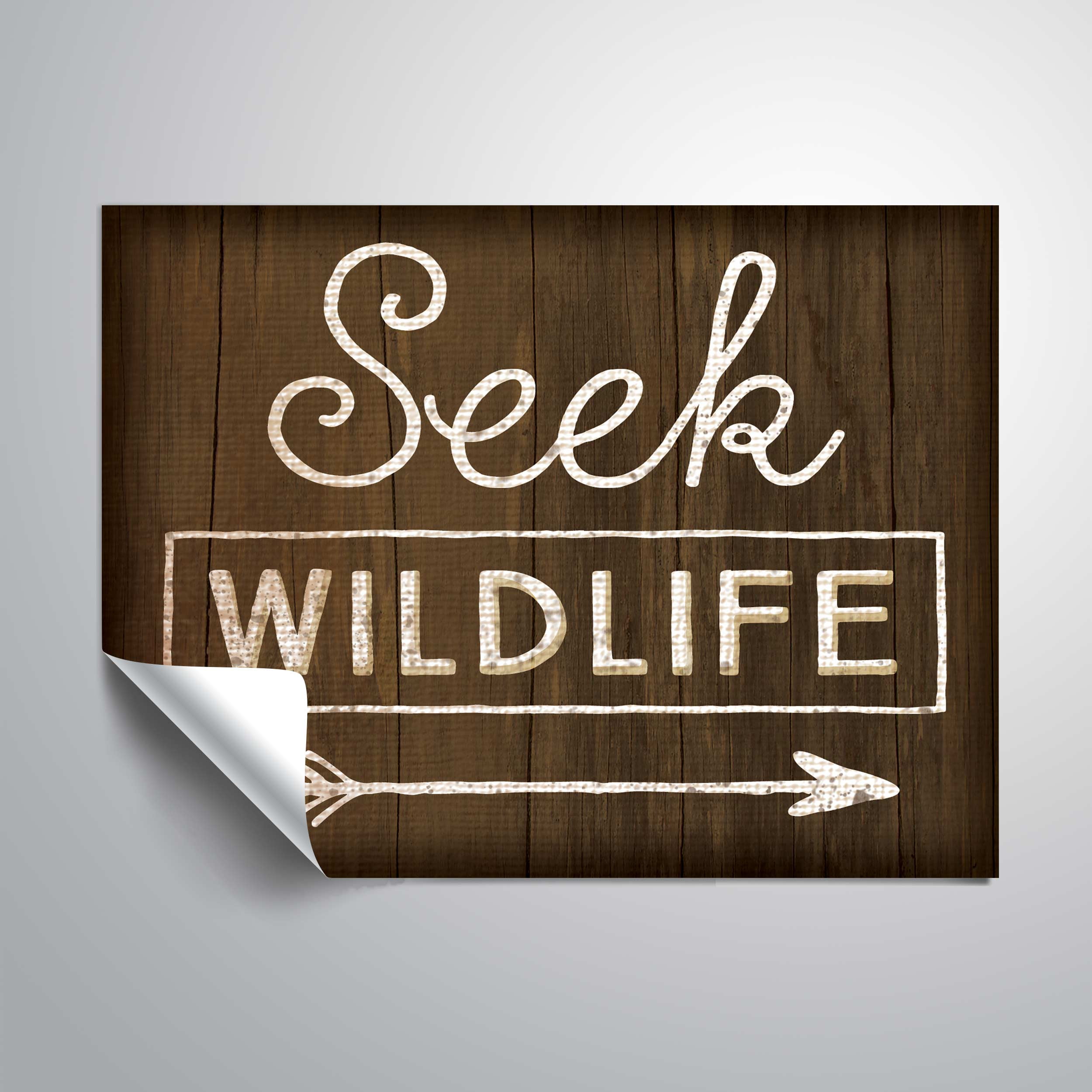 ArtWall Seek Wildlife, Removable Wall Art Mural by Jennifer Pugh