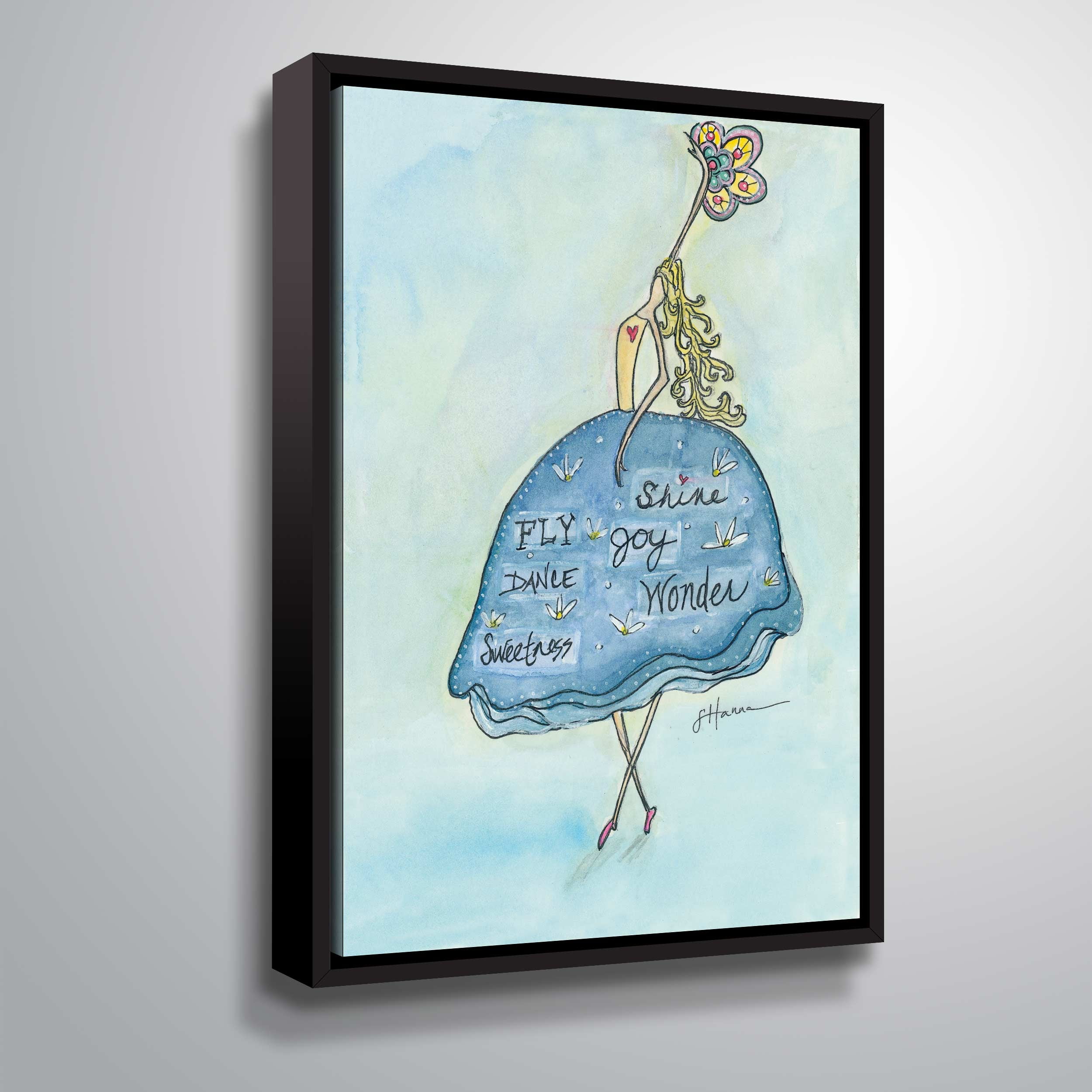 ArtWall Shine & wander, Gallery Wrapped Floater-framed Canvas by Lorri Hanna