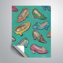 ArtWall Shoes in Queen Size, Removable Wall Art Mural by Holly Wojahn