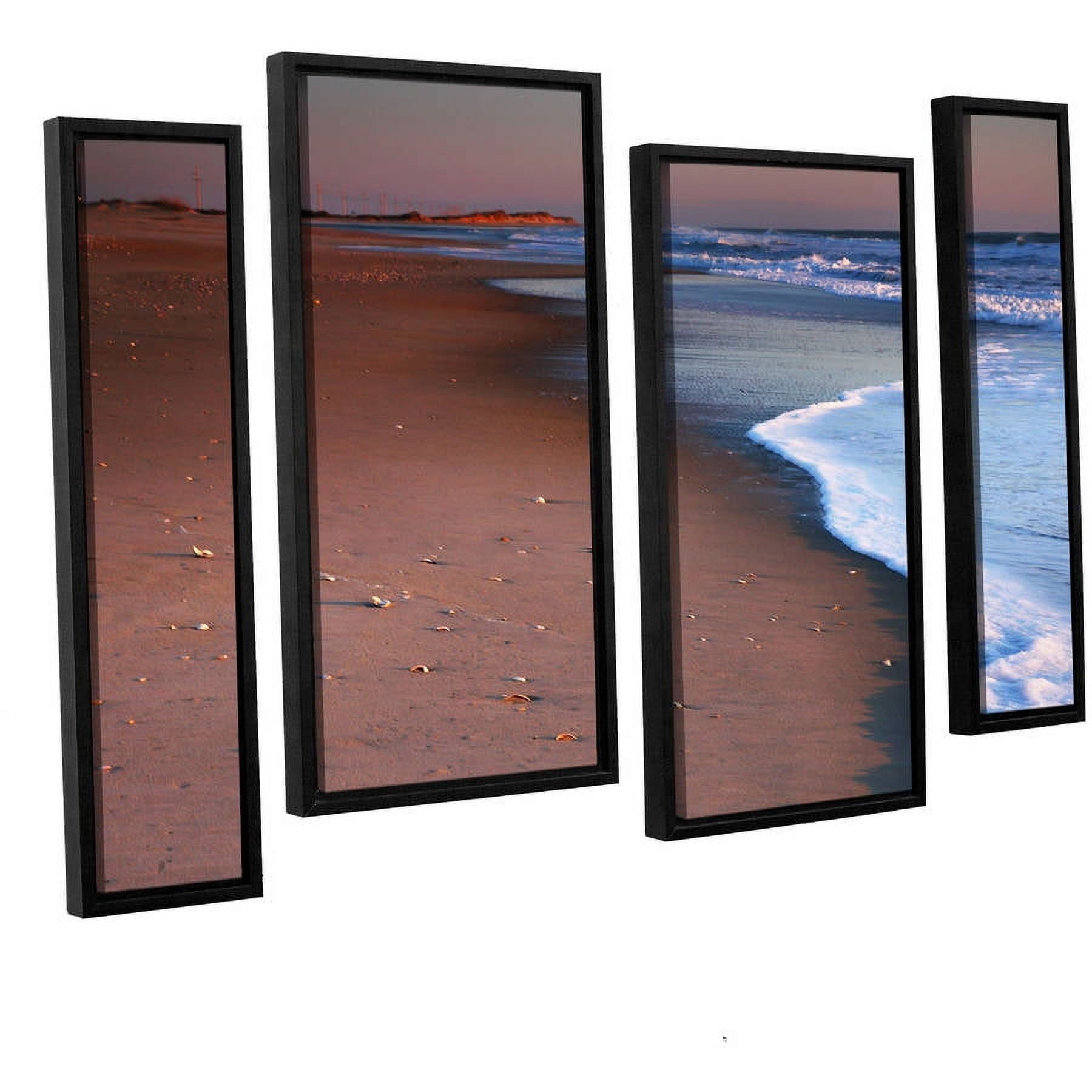 ArtWall Steve Ainsworth "Alone Not Lonely" 4-Piece Floater Framed Canvas Staggered Set