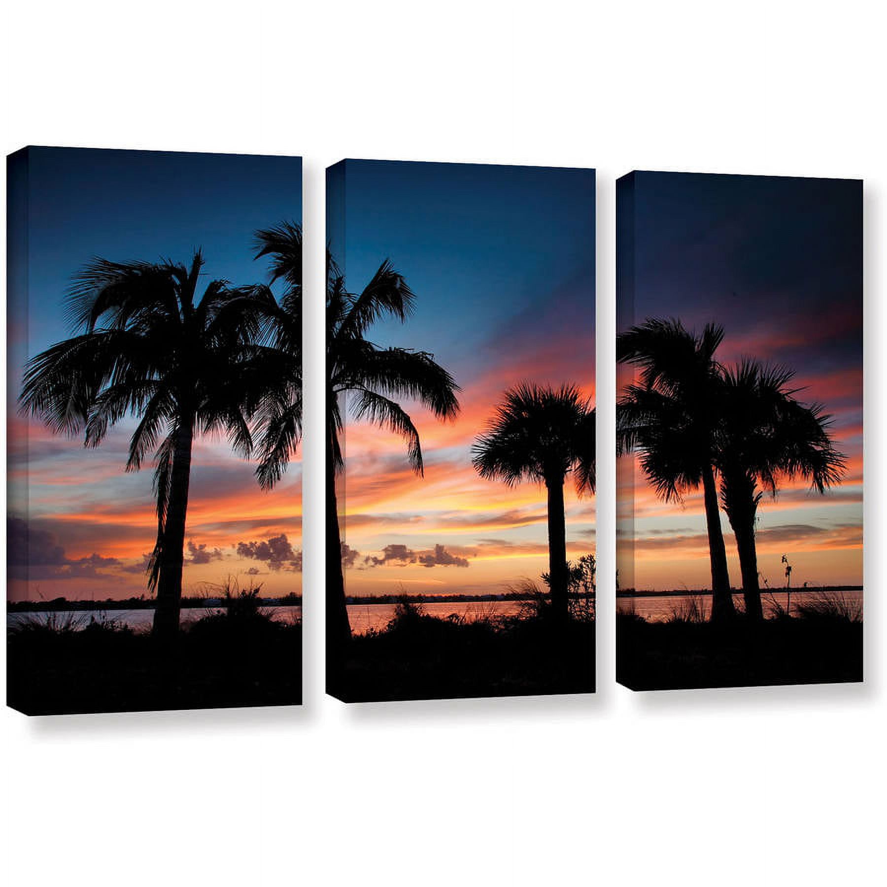 ArtWall Steve Ainsworth "Another Kekua Sunrise" 3 Piece Gallery-Wrapped Canvas Set