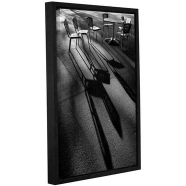 ArtWall Steve Ainsworth "Chairs and Shadows" Gallery-Wrapped Floater-Framed Canvas