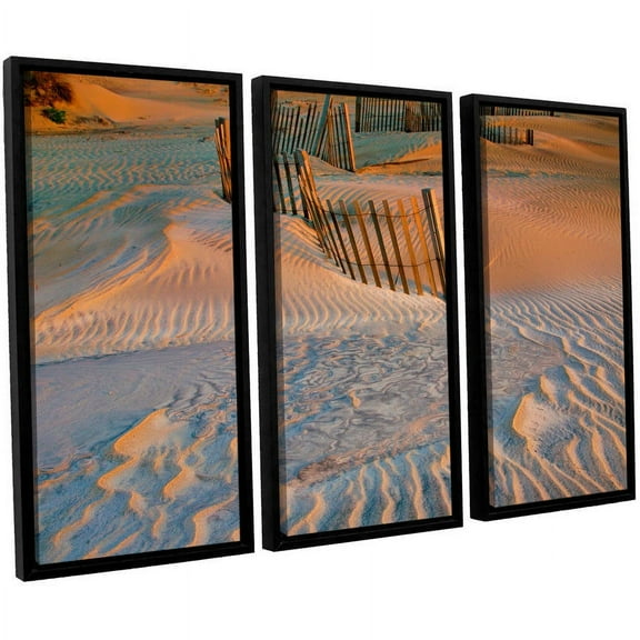 ArtWall Steve Ainsworth "Dune Patterns II" 3-Piece Floater-framed Canvas Set