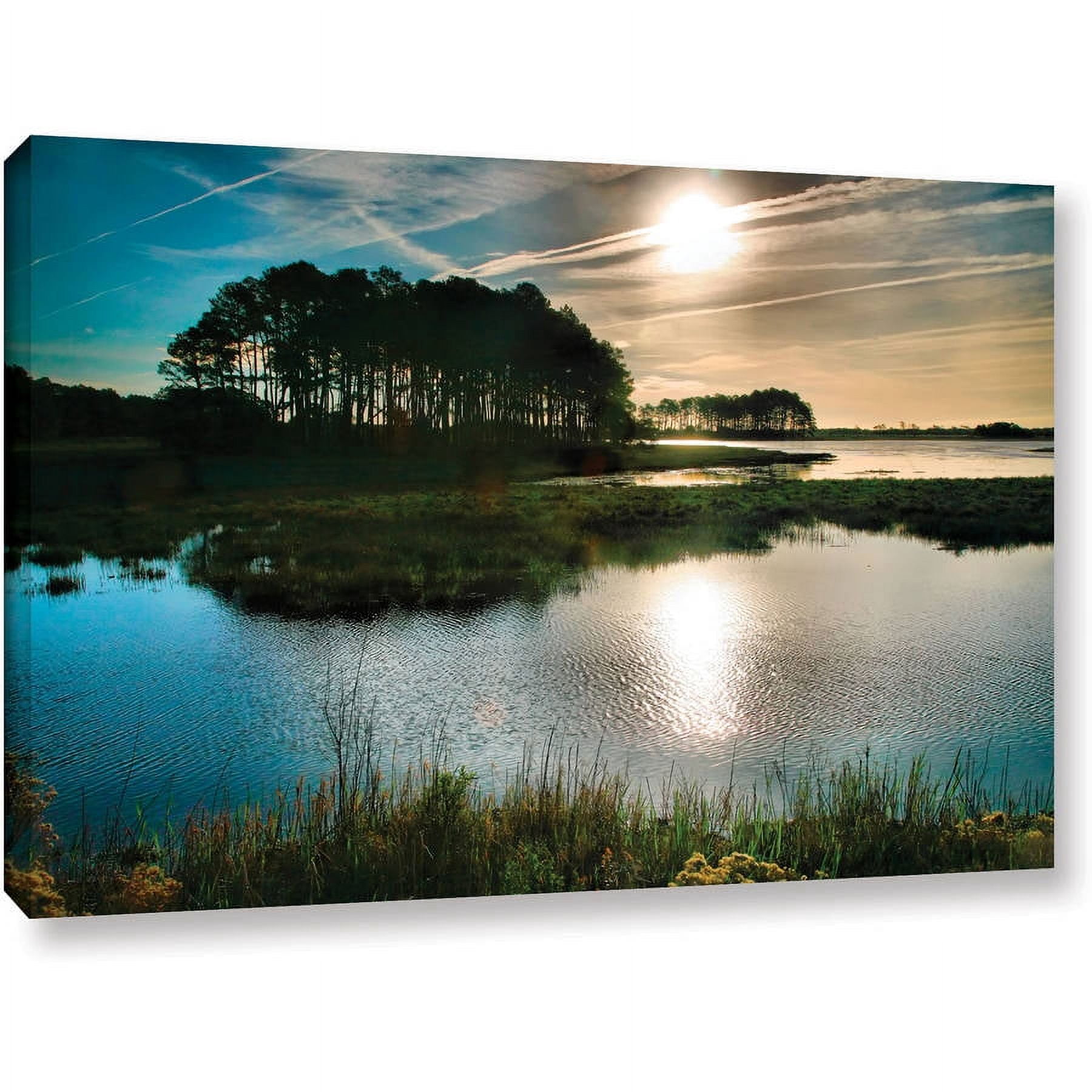 ArtWall Steve Ainsworth "Early Morning on Beach Drive I" Gallery-Wrapped Canvas